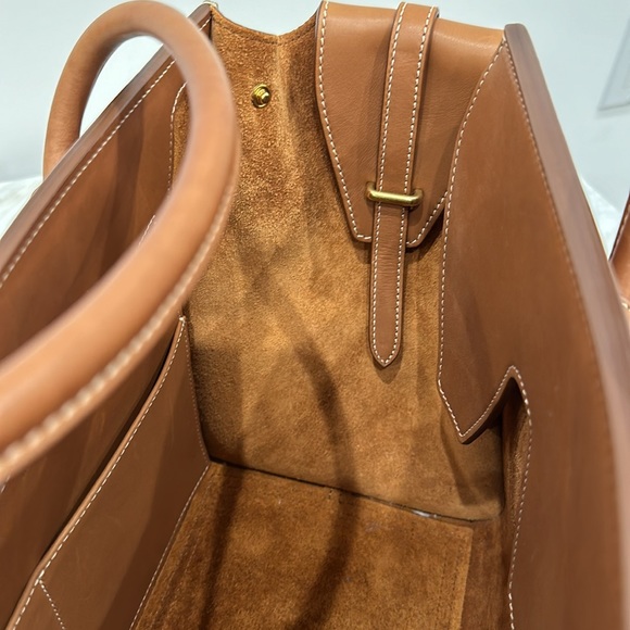 CELINE MINI TIE KNOT TOTE TAN *AUTHENTIC* - Picture 6 of 10